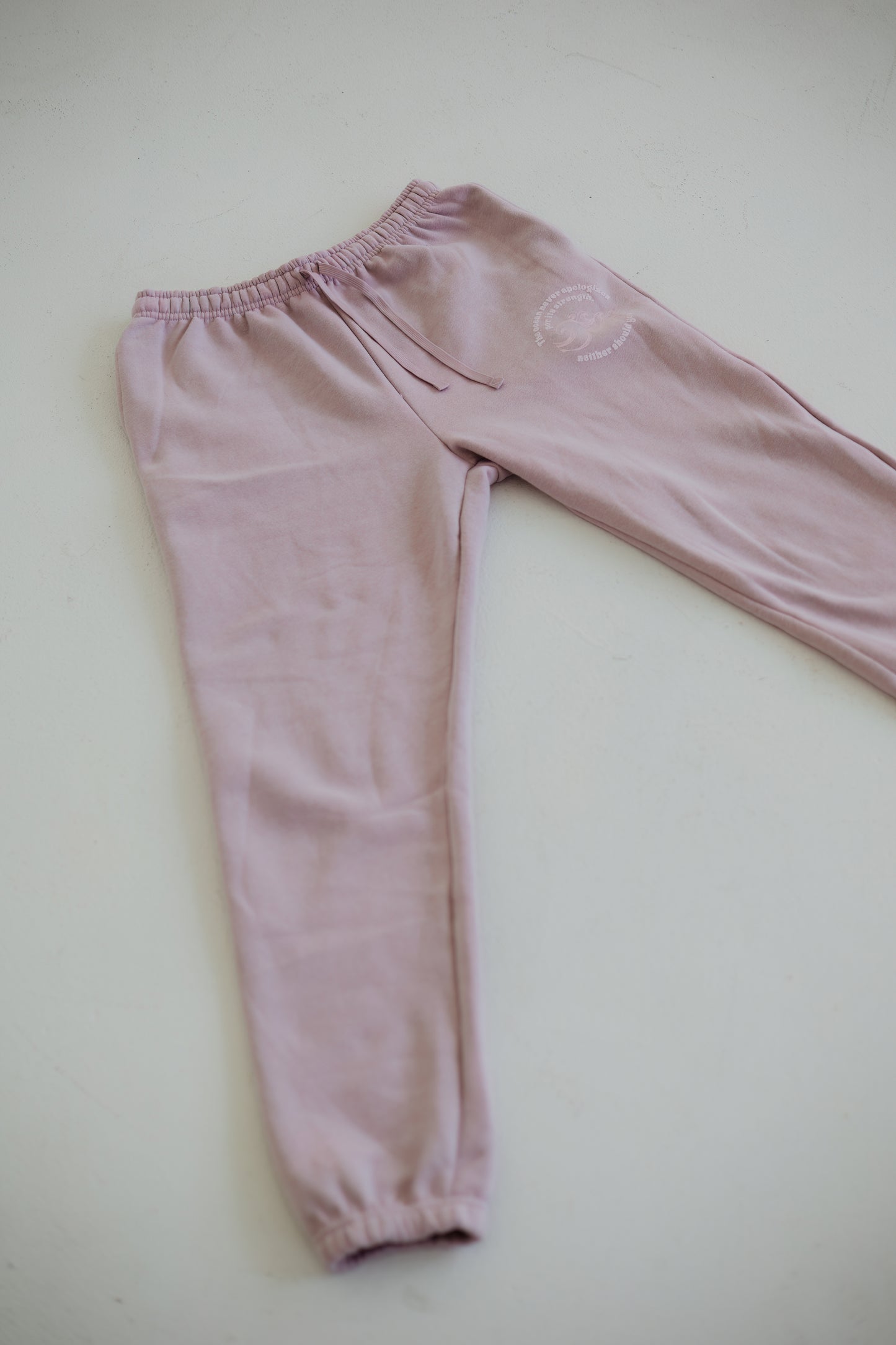 Tonal Minimalistic Blush Sweatpant