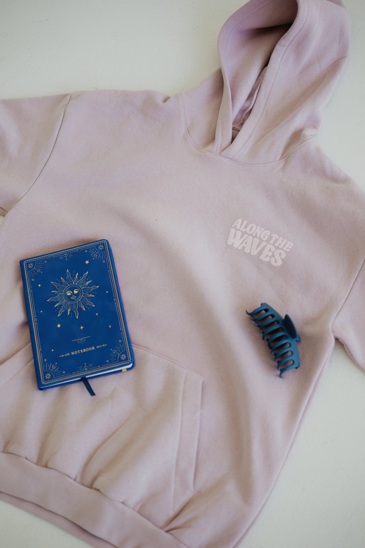 Tonal Minimalistic Blush Hoodie