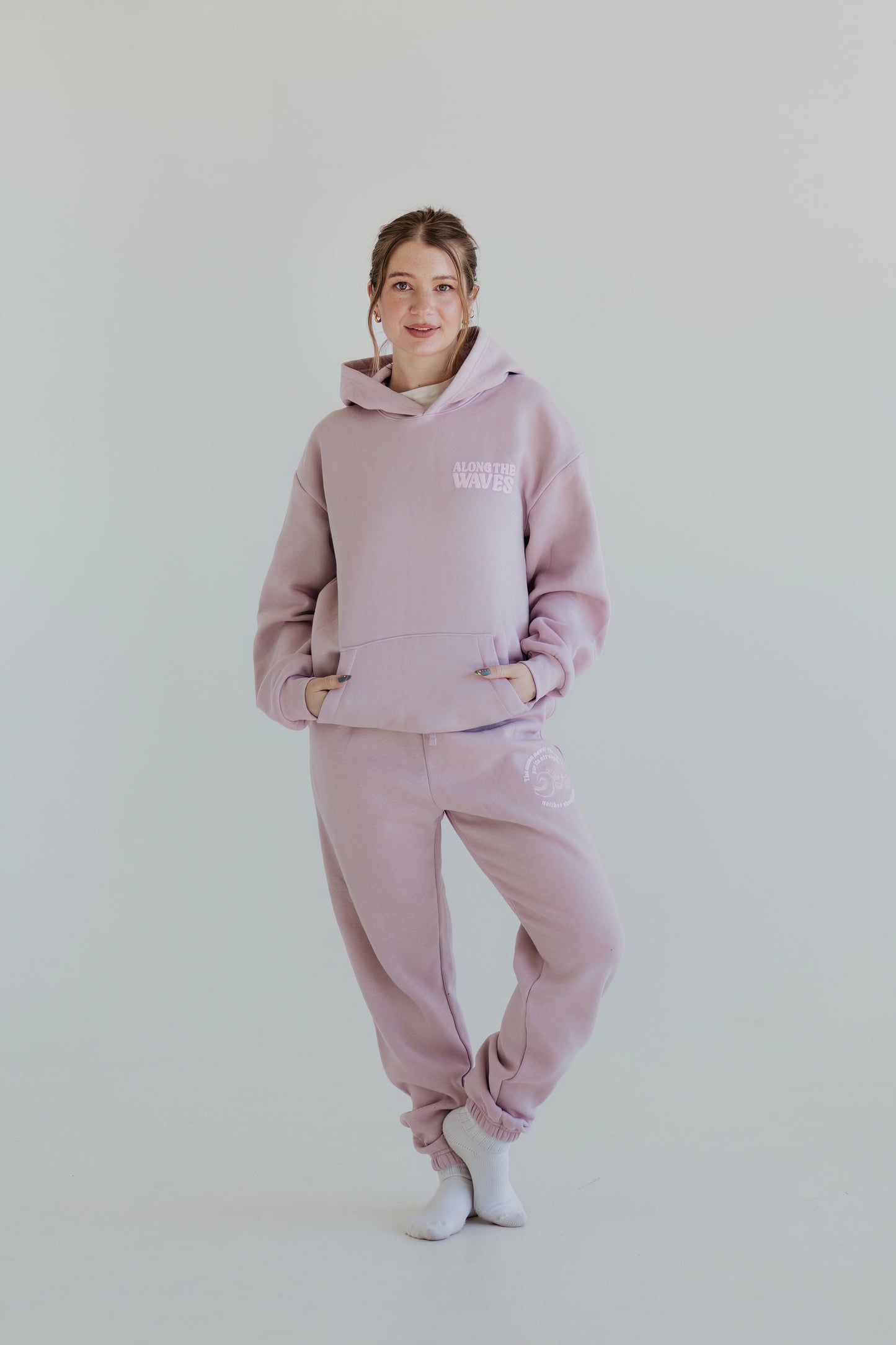 Tonal Minimalistic Blush Sweatpant