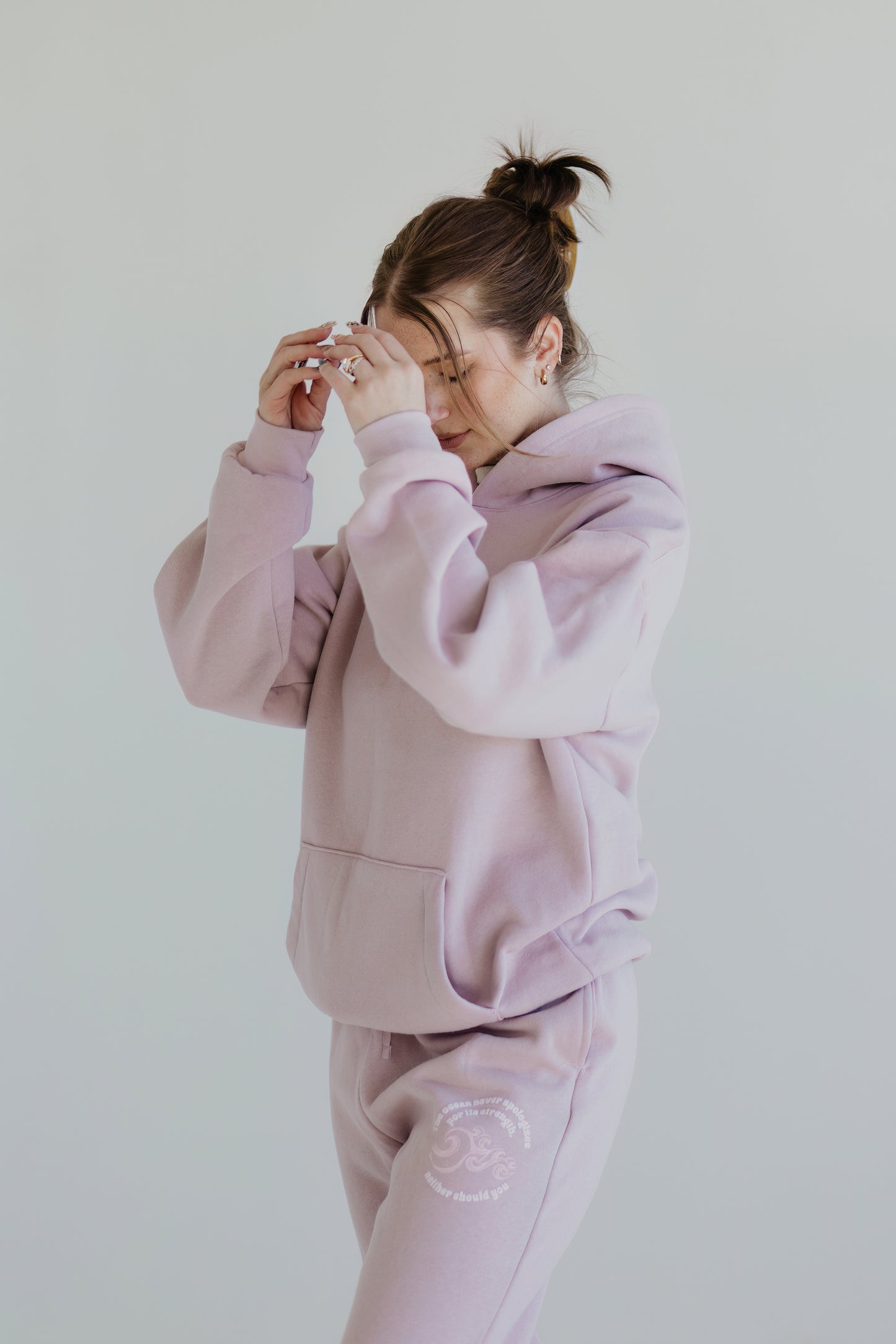 Tonal Minimalistic Blush Sweatpant