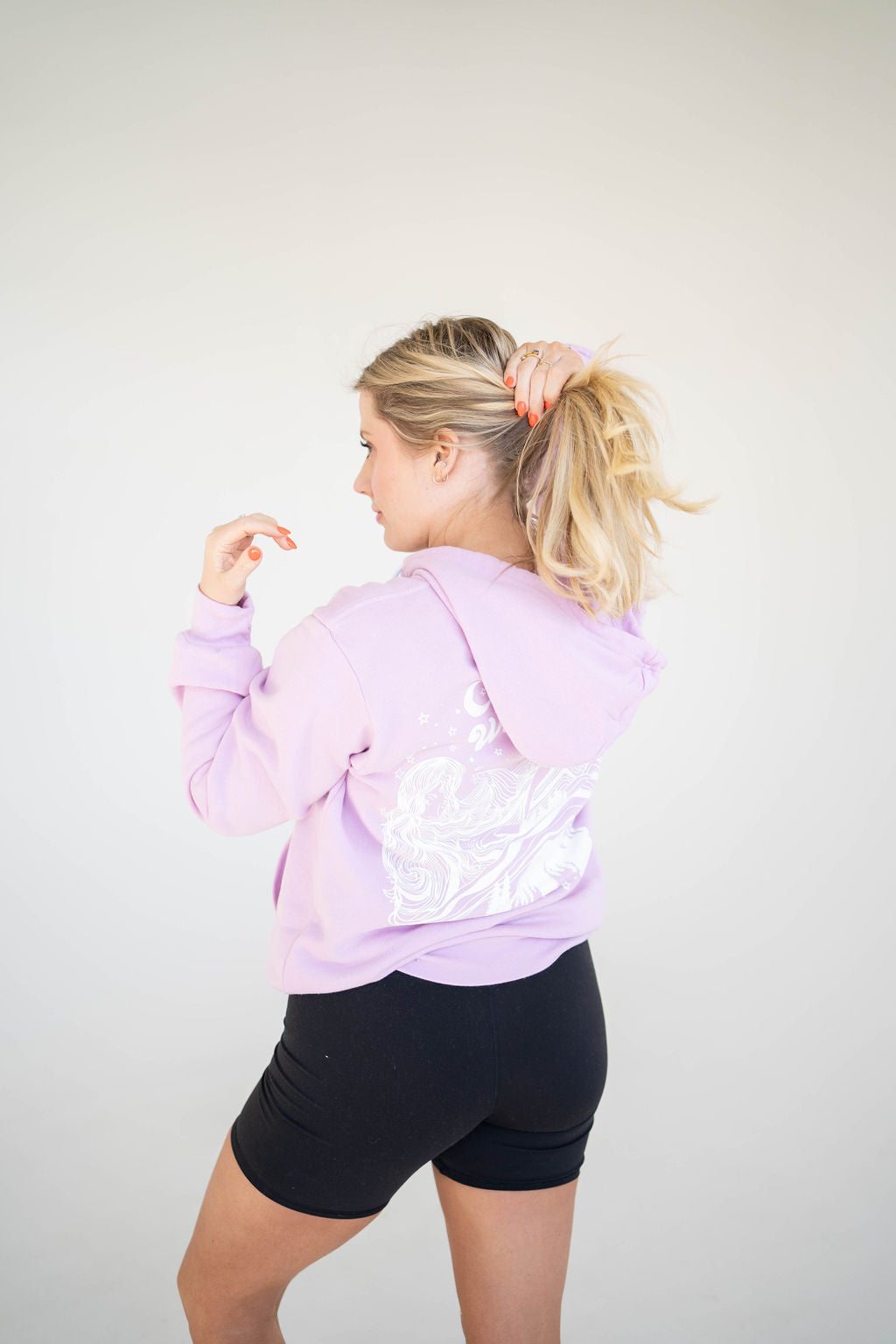 Full Zip Sweatshirt - Lilac