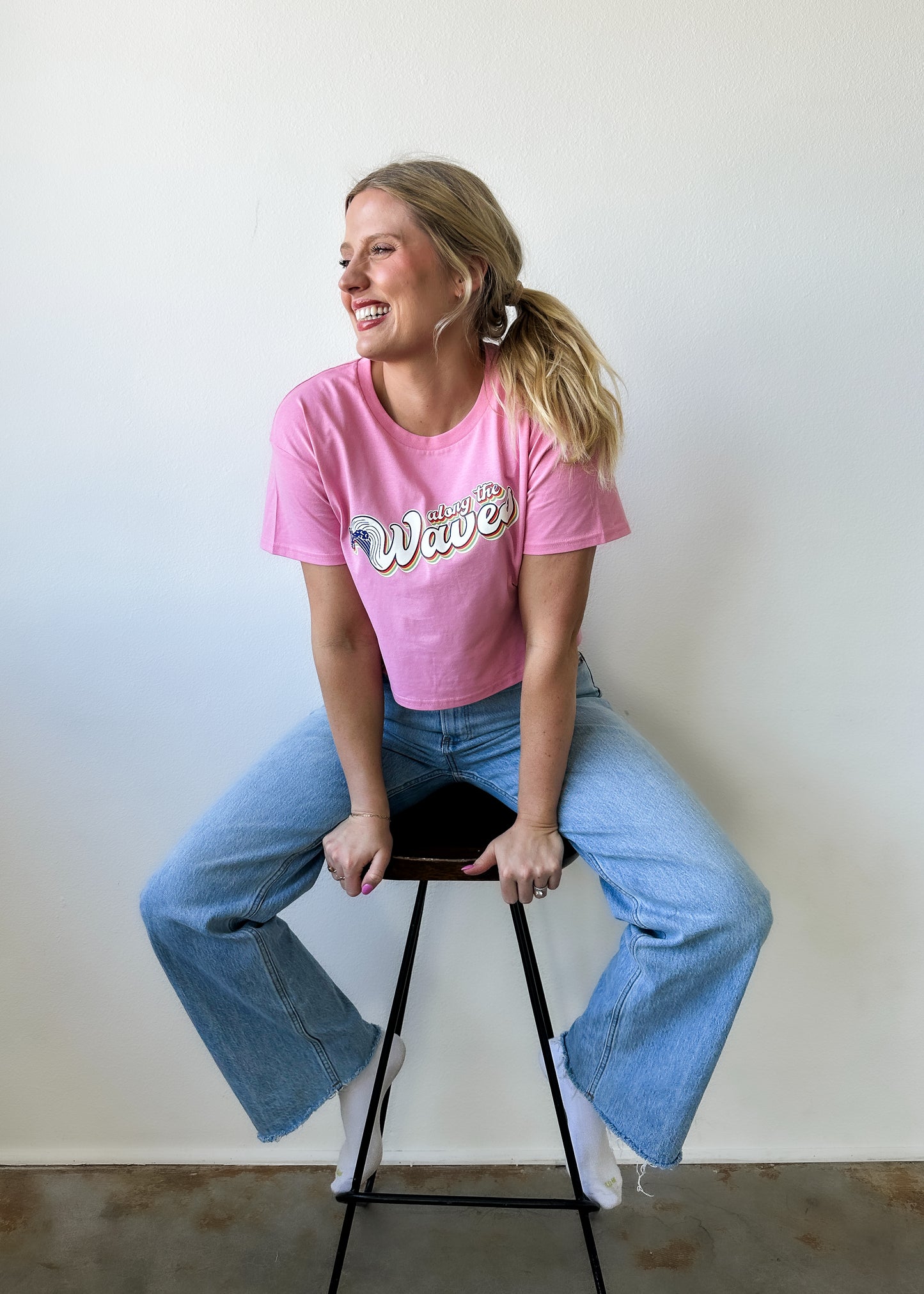 Crop Tee - Bubblegum
