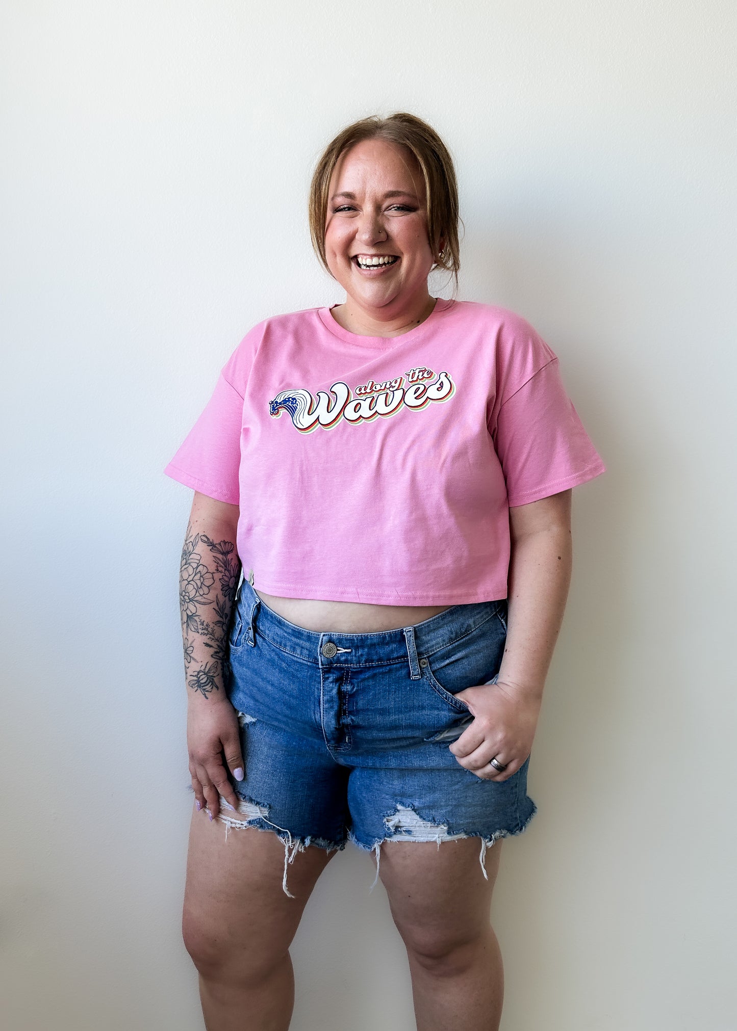 Crop Tee - Bubblegum