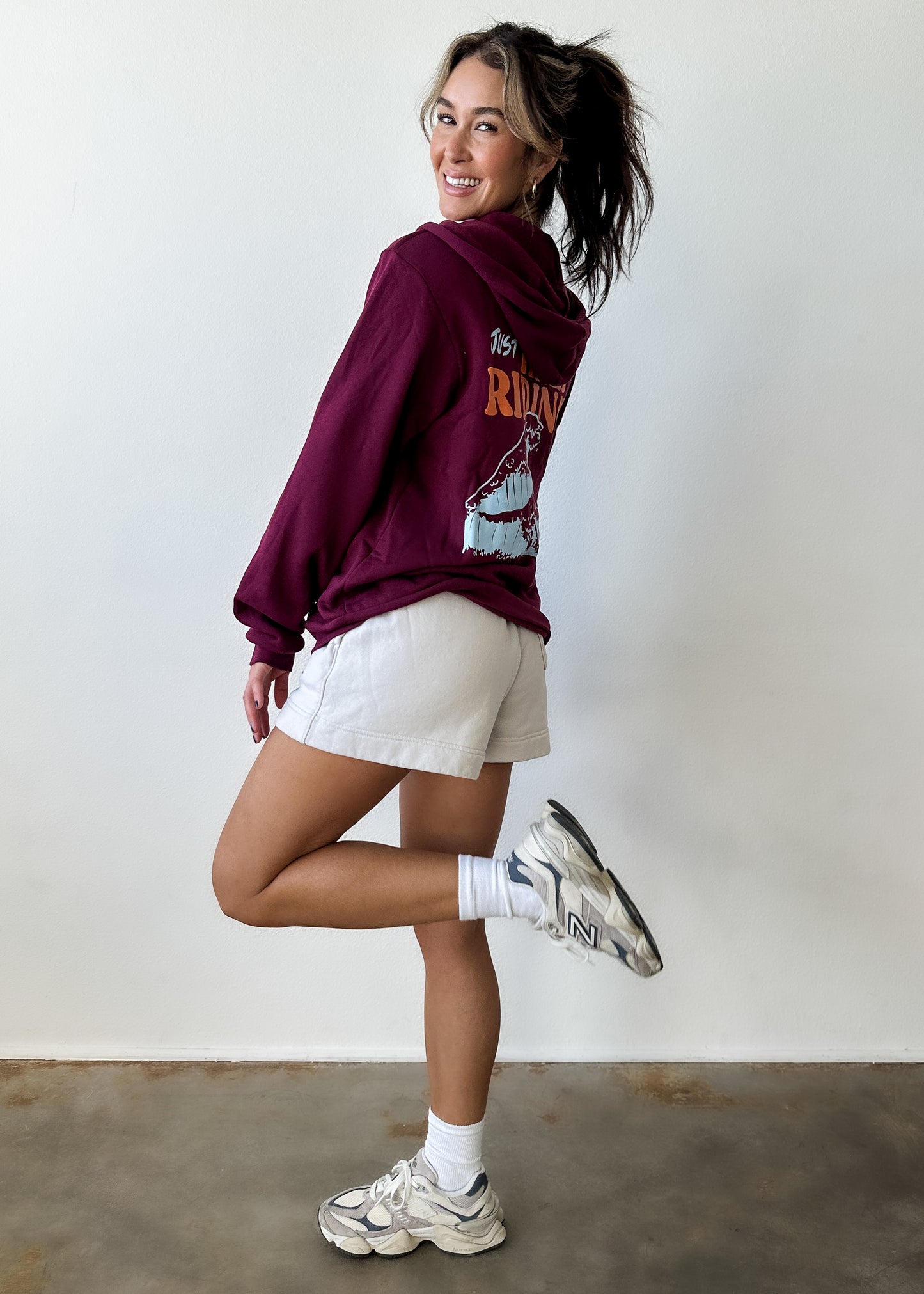 Full Zip Sweatshirt - Maroon