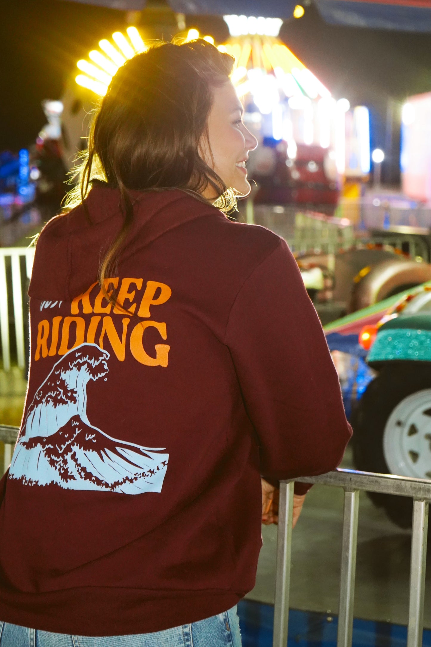 Full Zip Sweatshirt - Maroon