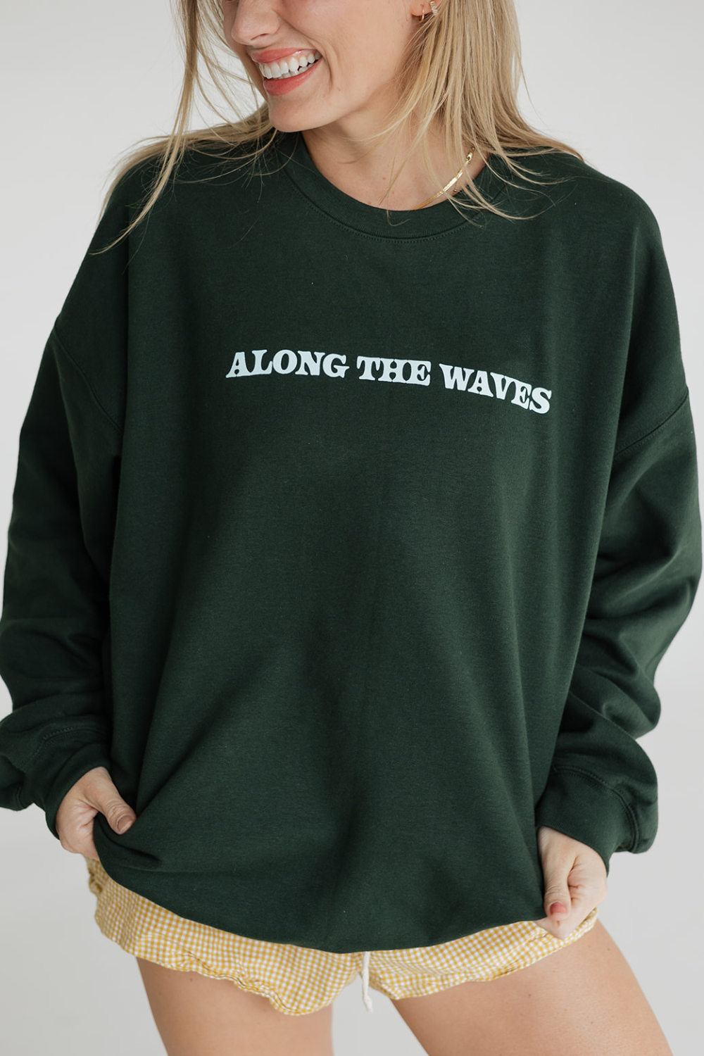 Along the Waves Forest Crewneck 🌊🌿