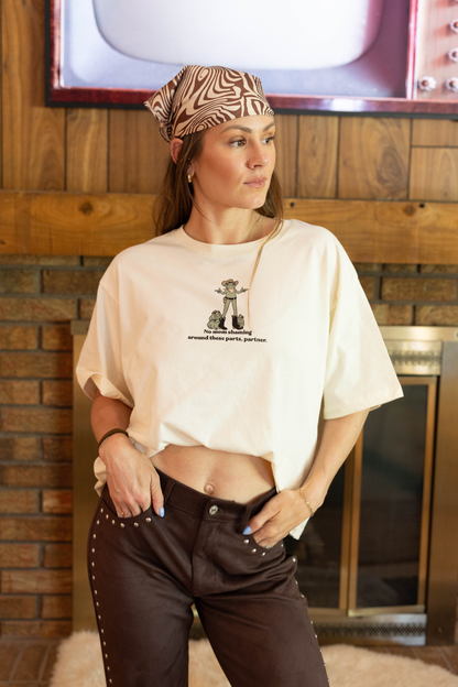 No Mom Shaming Crop Tee