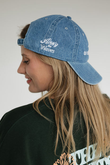 No Calm Waters Denim Dad Hat 🌊🧢