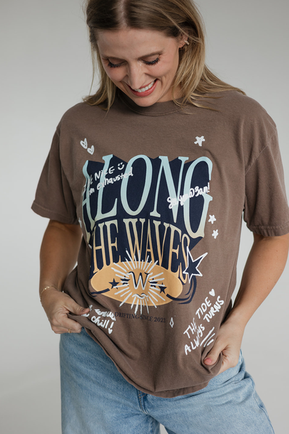 Along the Waves Tee — Cocoa Drift 🌊☕️