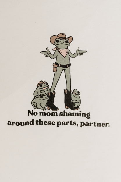 No Mom Shaming Crop Tee