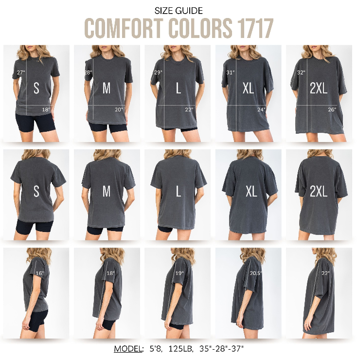 Size Guide for T-Shirt