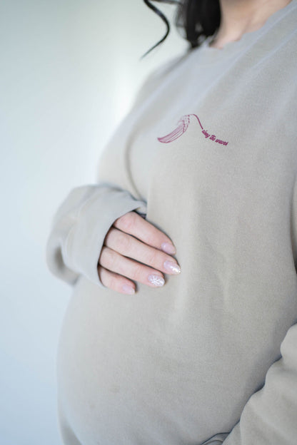 Along the Waves Crewneck - Sand